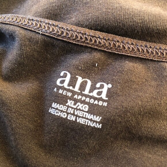 a.n.a. A New Approach Brown Cami Lace Trim Adjustable Straps - Picture 8 of 12